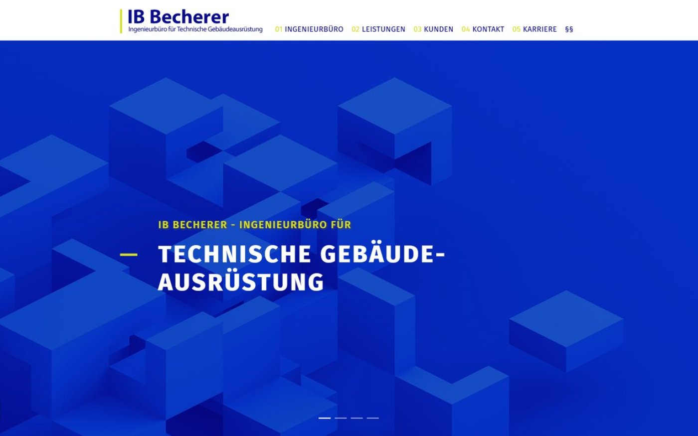 Website Ingenieurbüro Becherer · TGA-Planung – Webdesign von Gehring Media